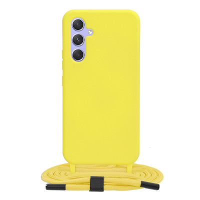 Husa pentru Samsung Galaxy A54 - Techsuit Crossbody Lanyard - Yellow foto