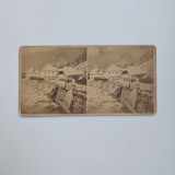 Fotografie stereoscopica de colectie, Fotograf anonim, Rosia Montana (?), Transilvania, Romania, Austro-Ungaria, ca. 1870