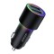 Incarcator auto, 2 x USB, 24W, 4.8 A, iluminare LED, negru