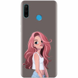 Husa silicon pentru Huawei P30 Lite, Cute Girl