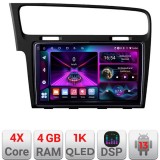 Navigatie VW Golf 7 A-491 4+64 InCell Display 1K Android Waze USB Navigatie Internet Youtube Radio