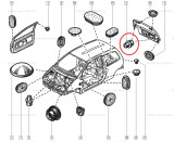 Tampon cauciuc capota motor, haion Renault Twingo, opritor original 7700827314 Kft Auto, Automobile Dacia Mioveni