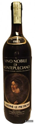 A66 -VIN NOBILE DI MONTEPULCIANO, DOC, recoltare 1983 cl 75 gr 12,5 foto