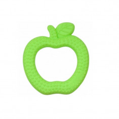 Jucarie pentru dentitie din silicon Green Apple IPlay, Green Sprouts