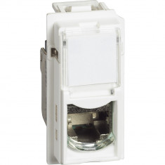 Priza RJ45 UTP CAT6E 1M Living Now Bticino alb KW4279C6