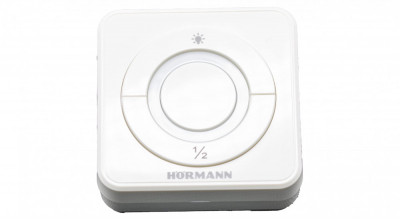 Buton intern Hormann WLAN cu adaptor HCP pentru controlul usilor de garaj prin Apple Home Kit, afisaj LED, 4511625, alb - RESIGILAT foto
