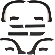 Set complet protectii bandouri usi-aripi si bari Dacia Duster 2009-2017