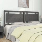 vidaXL Tăblie de pat, gri, 205,5x4x100 cm, lemn masiv de pin