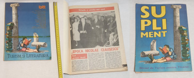 Carte revista veche Biroul de TURISM pt Tineret BTT &amp;amp; LITERATURA Supliment 1985 foto