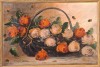 Coş cu trandafiri - pictură pe p&acirc;nză, Flori, Ulei, Realism
