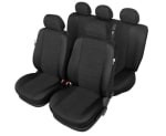 Husa scaun, catifea, culoare: negru, fa?a+spate set, kitul contine: tetiere negru Sea L Super Air Bag compatibil cu airbag-urile, 5-1145-216-4014 foto