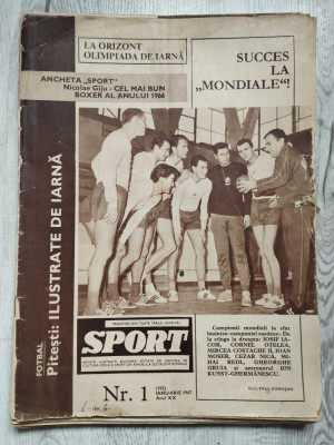 Revista SPORT nr. 1 (192) - Ianuarie 1967 - Vagonul Arad, CSM Cugir foto