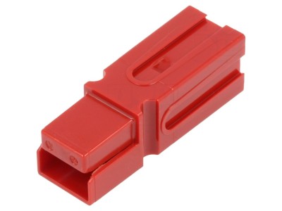 Conector alimentare DC PP75 hermafrodit roșu foto
