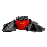 Cumpara ieftin Fular Unisex L&acirc;nă Fină Tiziano, Gri Argintiu Negru, 40x190 cm, Made in Italy