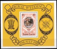 St.Lucia 1981 - Nunta regala bloc,neuzat,perfecta stare(z)