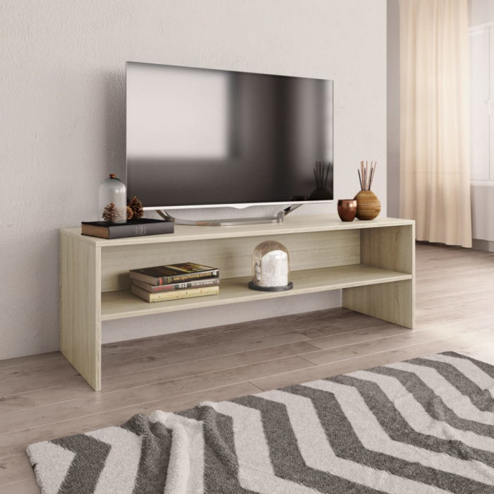 Comoda TV, stejar Sonoma, 120 x 40 x 40 cm, PAL GartenMobel Dekor