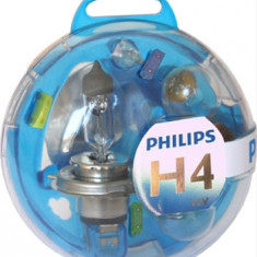 Bec H4 + rezerve Philips