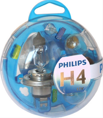 Bec H4 + rezerve Philips foto