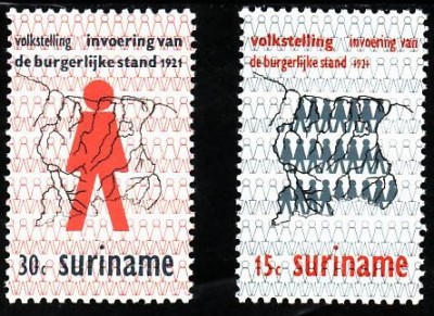 C1628 - Surinam 1971 - Aniversari 2v. neuzat,perfecta stare foto