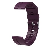 Cumpara ieftin Curea din silicon compatibila cu Fossil Q Marshal, Telescoape QR, 22mm, Purpple Plum
