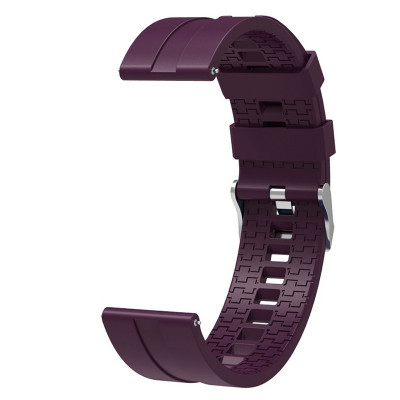Curea din silicon compatibila cu Xiaomi Mi Watch, Telescoape QR, 22mm, Purpple Plum foto
