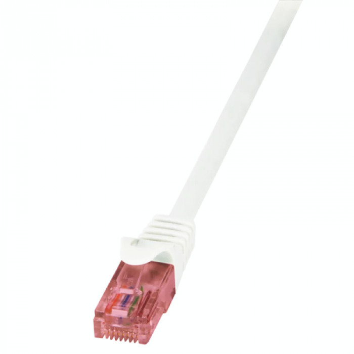 PATCH CORD UTP LOGILINK Cat6 2 m alb &amp;quot;CQ2051U&amp;quot;