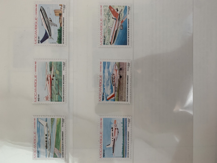 Serie timbre cu avioane, aviatie, nestampilate, MNH