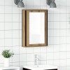 VidaXL Dulap cu oglindă pentru baie Stejar Artisan Lemn prelucrat 862230