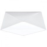 Lustră De Tavan Hexa Alb Pvc 2 Becuri Geometrică Modernă De Interior