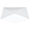 Lustră De Tavan Hexa Alb Pvc 2 Becuri Geometrică Modernă De Interior