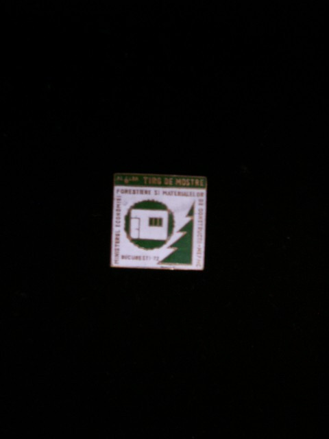 QW9 J 27 - Insigna tematica industria lemnului - al 6 lea tirg de mostre 1972
