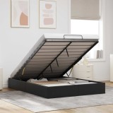 vidaXL Cadru de pat otoman Negru 153 x 203 cm Piele artificială 3403065