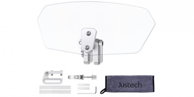 Deflector de vant pentru motocicleta Justech, translucid - RESIGILAT foto