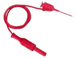 Cablu de măsurare 70VDC 33VAC 1A 0,5m roșu