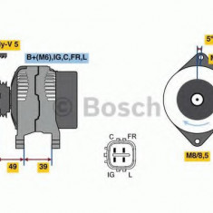 Generator / Alternator HONDA CIVIC VIII Hatchback (FN, FK) (2005 - 2012) BOSCH 0 986 080 570