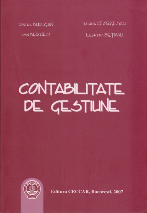 AS - DORINA BUDUGAN - CONTABILITATE DE GESTIUNE