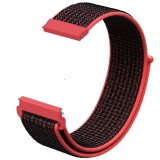 Curea material textil, compatibila Samsung Galaxy Watch3, 40mm, telescoape Quick Release, Barn Red, Very Dream