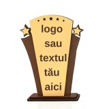 Trofeu Personalizat Model Campion cu Logo E i Text , Premium Awards
