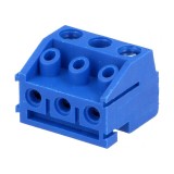 Regletă de conexiuni deconectabilă 5mm 3 piste 90&deg;