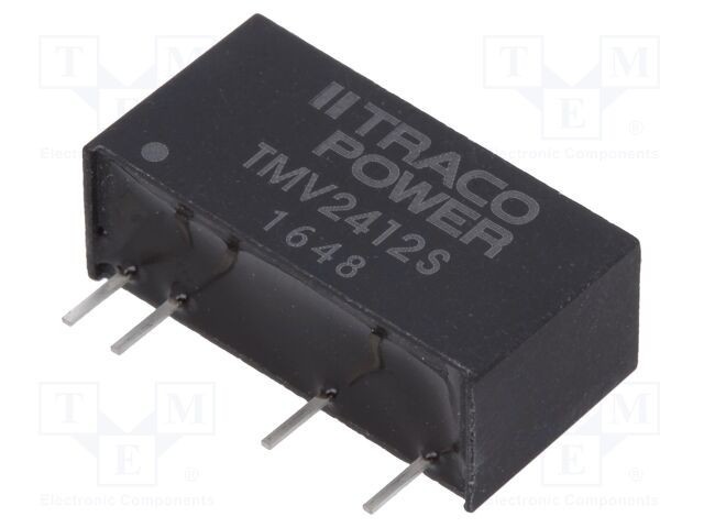 Convertor DC/DC 1W TRACO POWER 21,6-26,4VDC la 12VDC 80mA