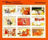 Grenada Grenadines 1988 Disney, The Aristocats, perf.sheetlet, MNH AD.045, Nestampilat