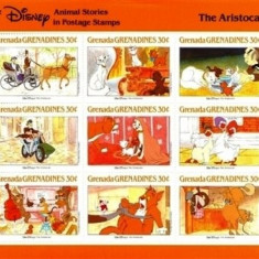 Grenada Grenadines 1988 Disney, The Aristocats, perf.sheetlet, MNH AD.045