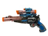 Pistol de jucarie spatial cu fum, sunete, lumini