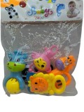 Set Zornaitoare Bebe cu Animalute Colorate - 12 luni+