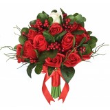 Buchet de Flori EVENTISSIMI - 24 Trandafiri Rosii si 1 Alb