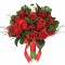 Buchet de Flori EVENTISSIMI - 24 Trandafiri Rosii si 1 Alb