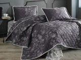 Cumpara ieftin Cuvertura Matlasata, 3 Piese, Nala Antracit, 240x260 cm (Bumbac 100%)