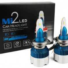 Set 2 becuri LED H7, Mi2, 6000k, Flip CSP,50w,8000Lm