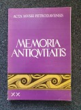 MEMORIA ANTIQVITATIS (Vol. XX)