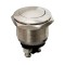 Intrerupator 1 circuit 2A 250V OFF-(ON) fara retinere Push-Buton metal rotunjit